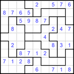 Судоку-пазл 9х9 #192 легкий