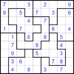 Судоку-пазл 9х9 #193 легкий