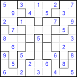 Судоку-пазл 9х9 #195 легкий
