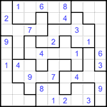 Судоку-пазл 9х9 #162 средний