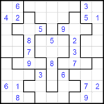 Судоку-пазл 9х9 #165 средний