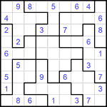 Судоку-пазл 9х9 #167 средний