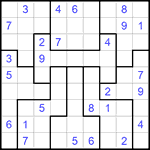 Судоку-пазл 9х9 #169 средний