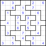 Судоку-пазл 9х9 #170 средний