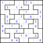 Судоку-пазл 9х9 #171 средний