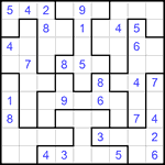 Судоку-пазл 9х9 #173 средний