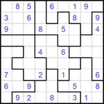 Судоку-пазл 9х9 #175 средний