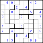 Судоку-пазл 9х9 #176 средний