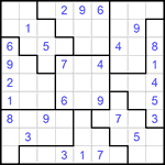 Судоку-пазл 9х9 #177 средний