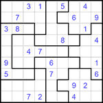 Судоку-пазл 9х9 #178 средний