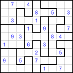 Судоку-пазл 9х9 #179 средний