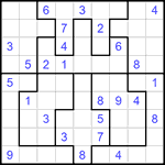 Судоку-пазл 9х9 #180 средний