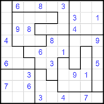 Судоку-пазл 9х9 #159 трудный