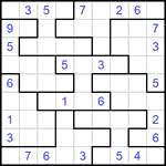 Судоку-пазл 9х9 #164 трудный