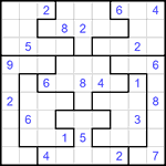 Судоку-пазл 9х9 #169 трудный