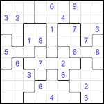 Судоку-пазл 9х9 #173 трудный