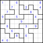 Судоку-пазл 9х9 #174 трудный