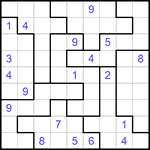 Судоку-пазл 9х9 #175 трудный