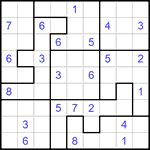 Судоку-пазл 9х9 #160 очень трудный