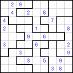 Судоку-пазл 9х9 #171 очень трудный