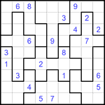 Судоку-пазл 9х9 #175 очень трудный