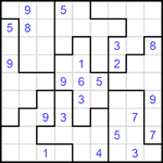 Судоку-пазл 9х9 #179 очень трудный