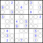 Судоку “Чет-нечет” 9х9 #102 легкий