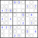 Судоку “Чет-нечет” 9х9 #103 легкий
