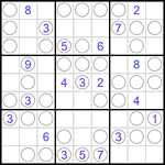 Судоку “Чет-нечет” 9х9 #105 легкий