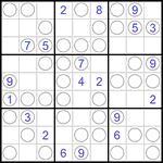 Судоку “Чет-нечет” 9х9 #109 легкий