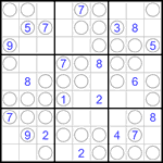 Судоку “Чет-нечет” 9х9 #110 средний