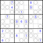 Судоку “Чет-нечет” 9х9 #116 средний