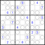 Судоку “Чет-нечет” 9х9 #124 средний