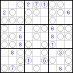 Судоку “Чет-нечет” 9х9 #100 трудный