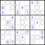 Судоку “Чет-нечет” 9х9 #101 трудный