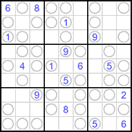 Судоку “Чет-нечет” 9х9 #102 трудный