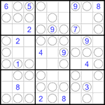 Судоку “Чет-нечет” 9х9 #107 трудный