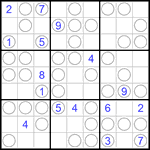 Судоку “Чет-нечет” 9х9 #113 трудный