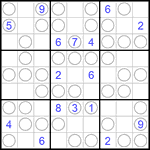 Судоку “Чет-нечет” 9х9 #115 трудный