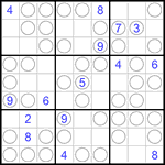 Судоку “Чет-нечет” 9х9 #119 трудный