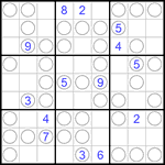 Судоку “Чет-нечет” 9х9 #120 трудный