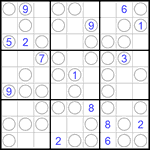 Судоку “Чет-нечет” 9х9 #96 трудный