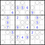 Судоку “Чет-нечет” 9х9 #98 трудный