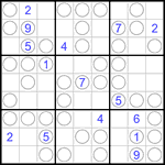 Судоку “Чет-нечет” 9х9 #99 трудный