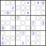 Судоку “Чет-нечет” 9х9 #100 очень трудный