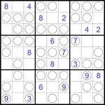 Судоку “Чет-нечет” 9х9 #101 очень трудный