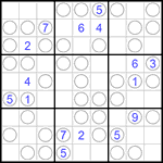 Судоку “Чет-нечет” 9х9 #102 очень трудный