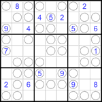 Судоку “Чет-нечет” 9х9 #104 очень трудный