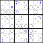 Судоку “Чет-нечет” 9х9 #105 очень трудный