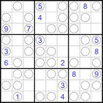 Судоку “Чет-нечет” 9х9 #107 очень трудный